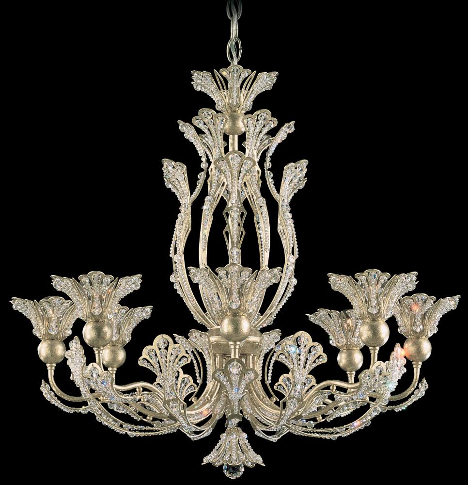 Rivendell 8 Light 120V Chandelier in Etruscan Gold with Radiance Crystal