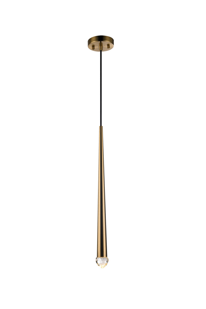 Renaie Aged Gold Brass Pendant