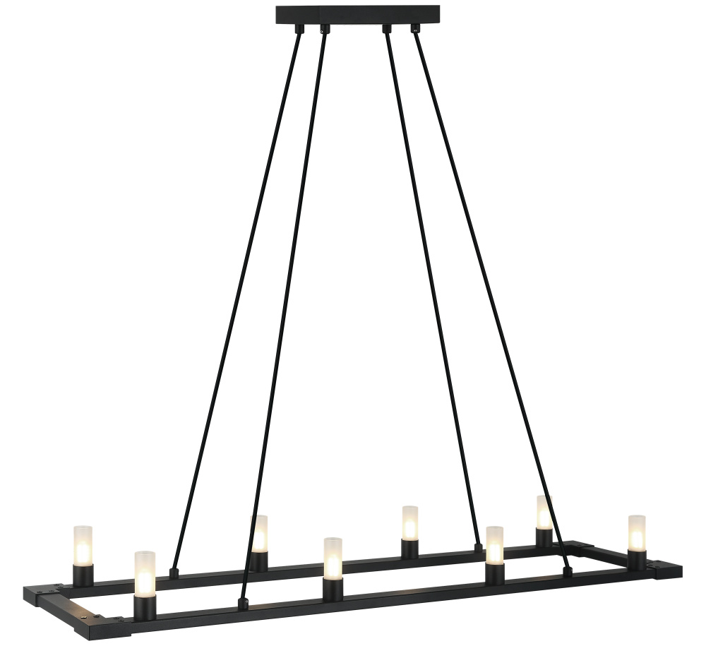 Cascadian Matte Black Chandelier