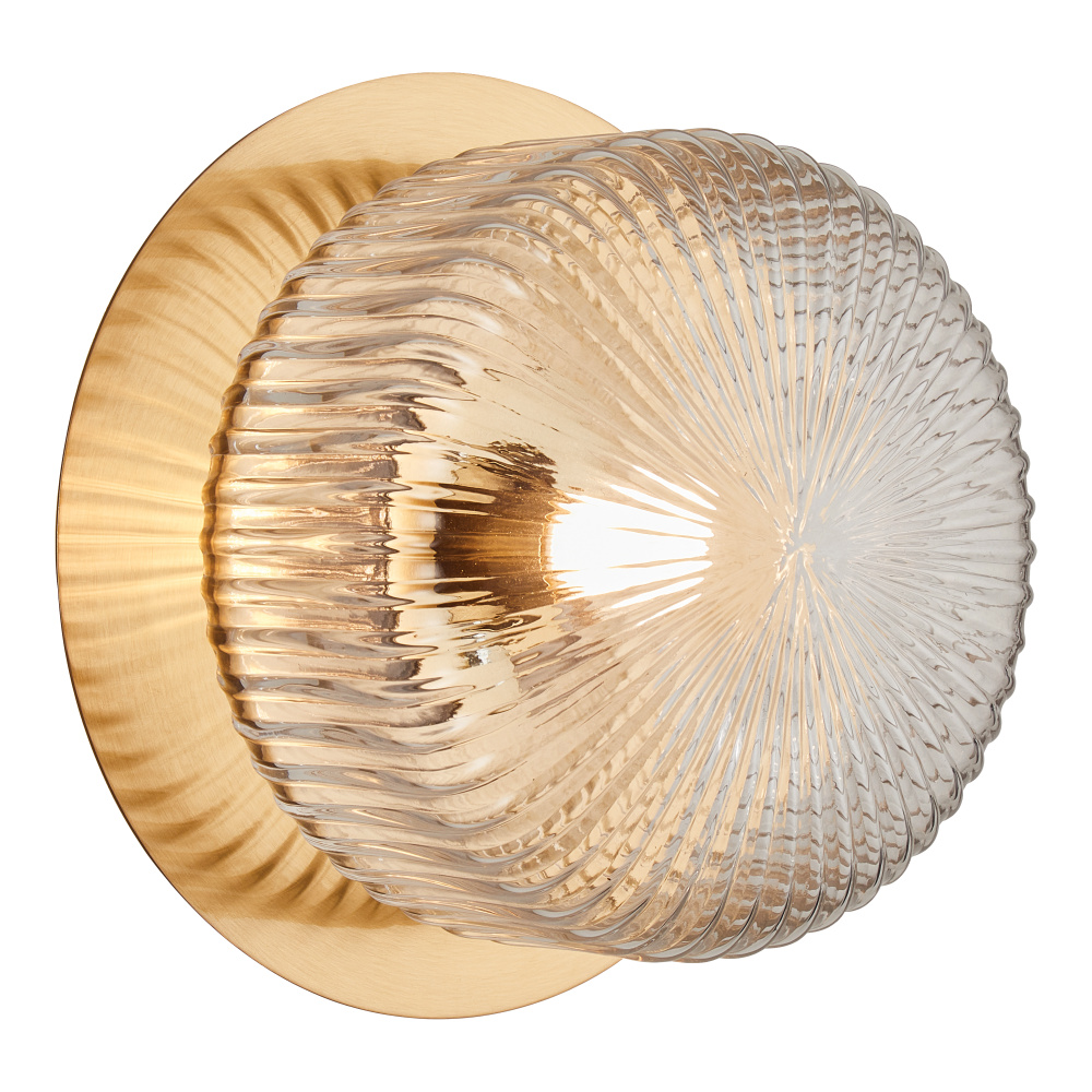Knobbel Aged Gold Brass Wall Sconce