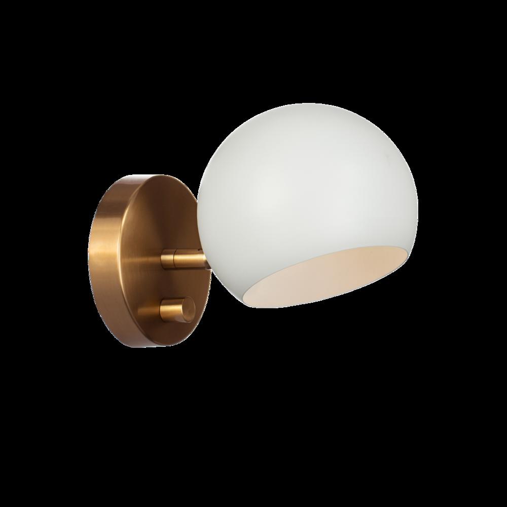 Orb Matte White Wall Sconce