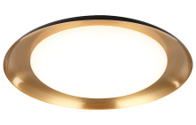 Matteo Lighting M12218BKAG - Lalonde Black Ceiling Mount
