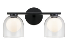 Matteo Lighting W60702BKCL - Derbishone Black Wall Sconce